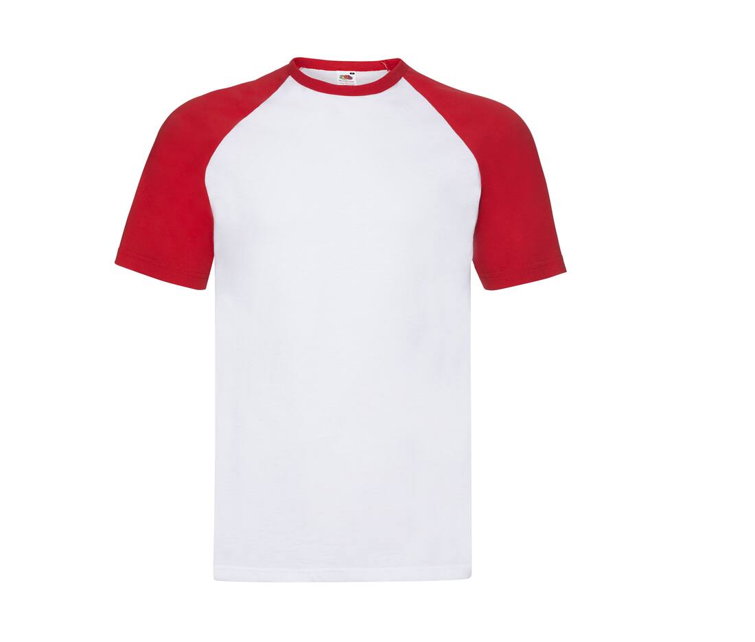 Fruit of the Loom SC237 - T-Shirt Baseball Classique en Coton Fruit of the Loom