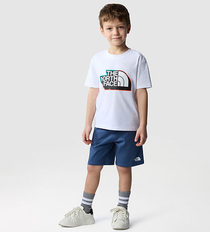The North Face Shortss?t - T-shirt/Shorts - Hvid/Shady Blue