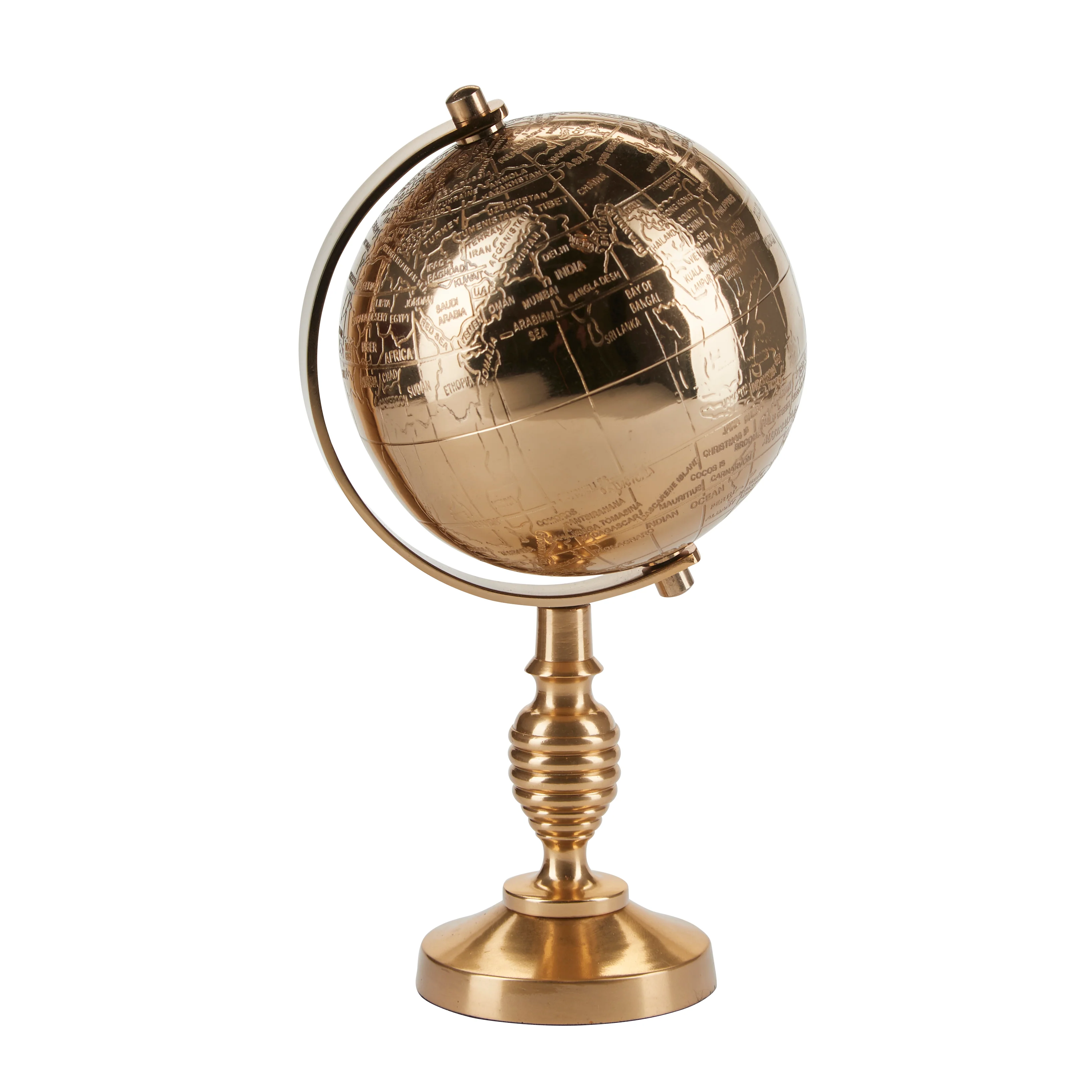 Margit Brandt  Globus, guld - Ø15 x H16 cm.