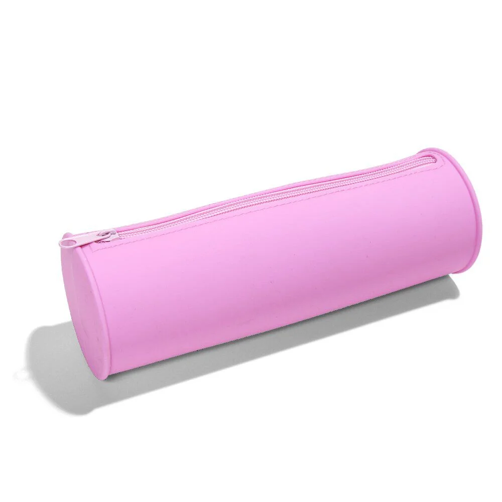 Trousse en silicone bleu ou rose - 2 coloris