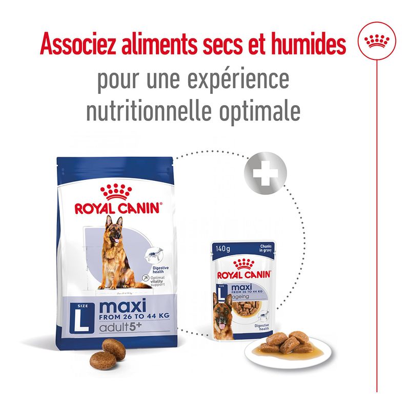 Royal Canin Maxi Adult 5+ à prix discount sur bitiba.fr