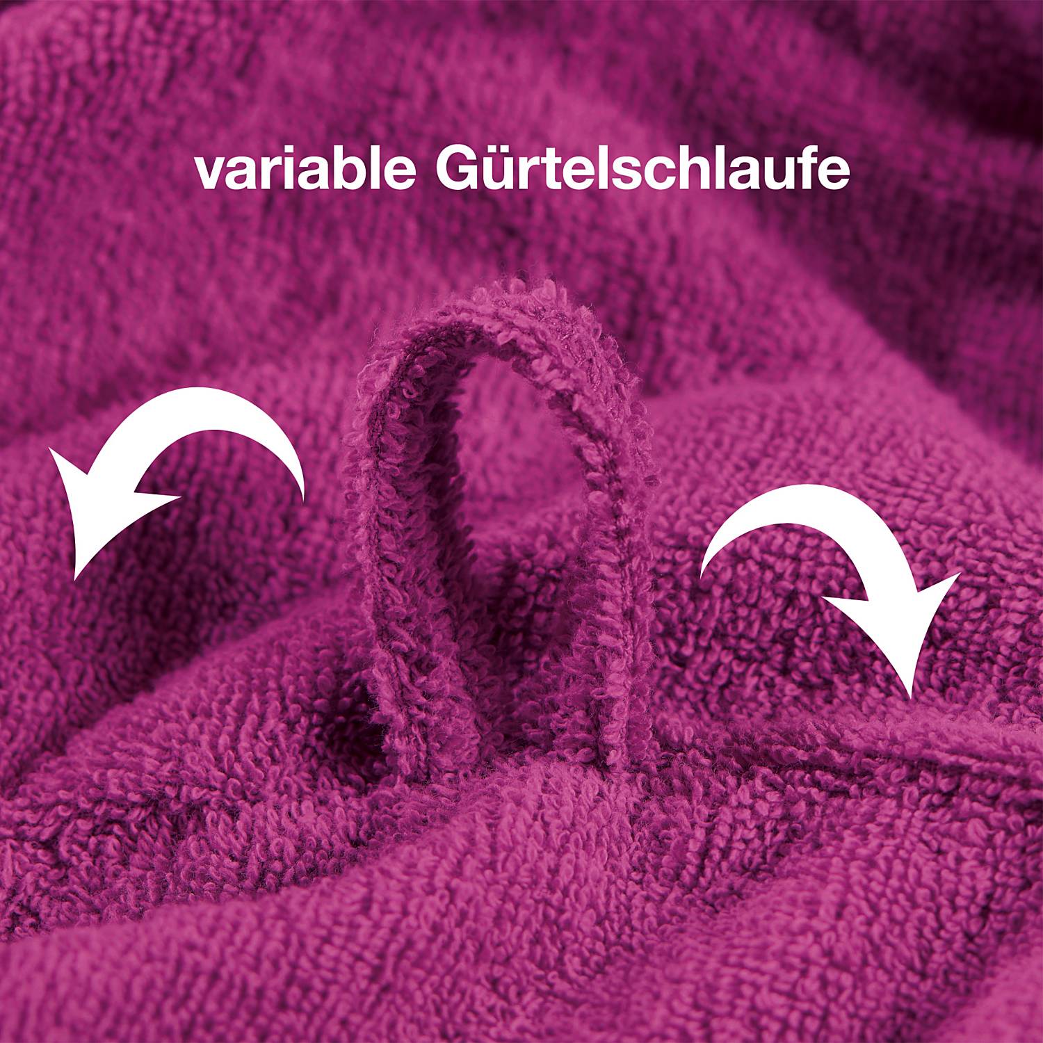 Erwin Müller Walk-Frottier Unisex-Bademantel mit Bestickung