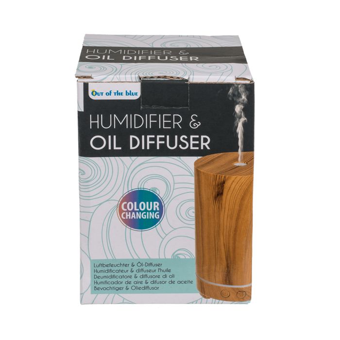 Out of the Blue Luftbefeuchter/Öl-Diffuser, Wooden Tower Optic
