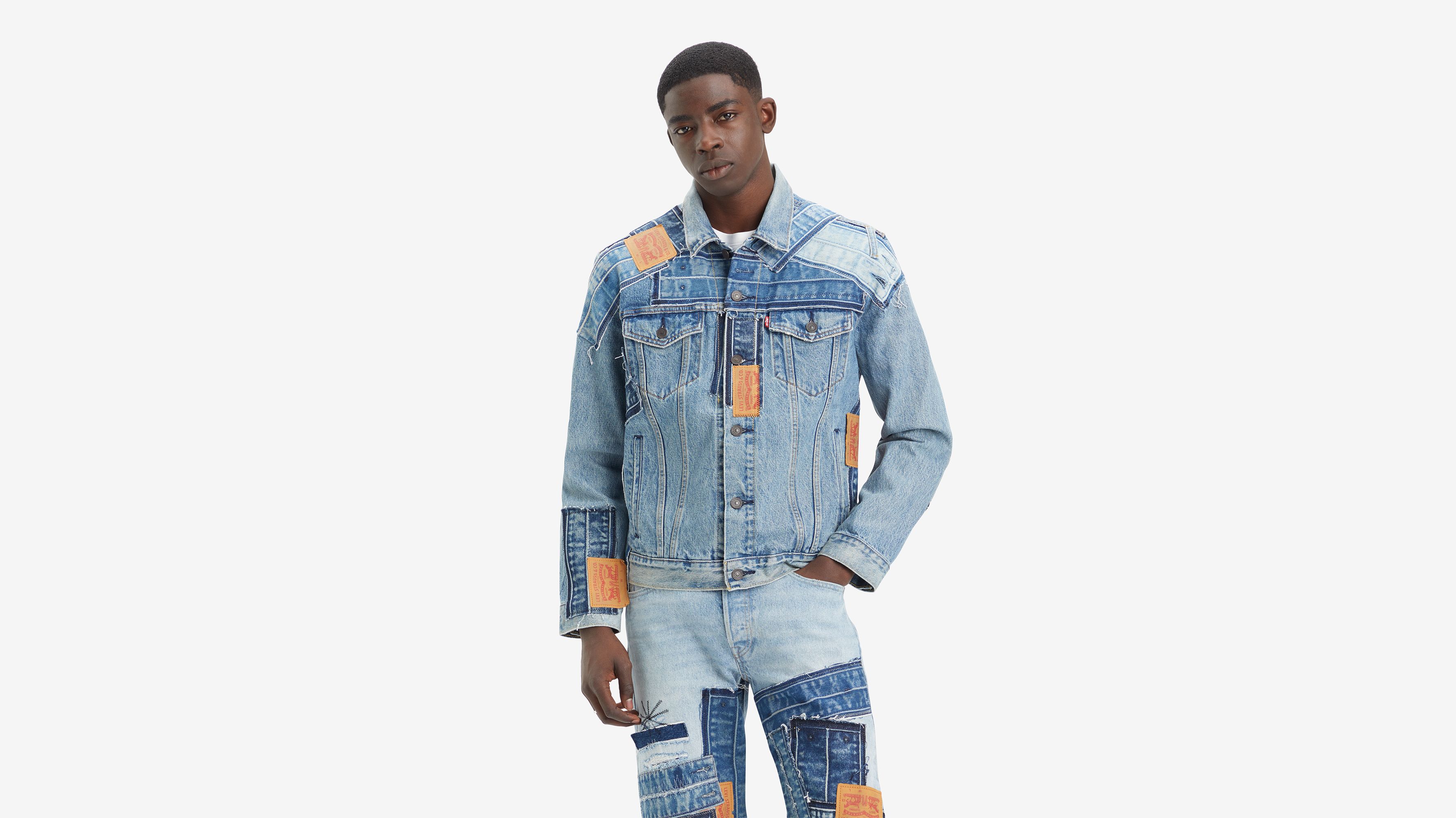 Veste Trucker - Delightful Occurrence Dx - Bleu