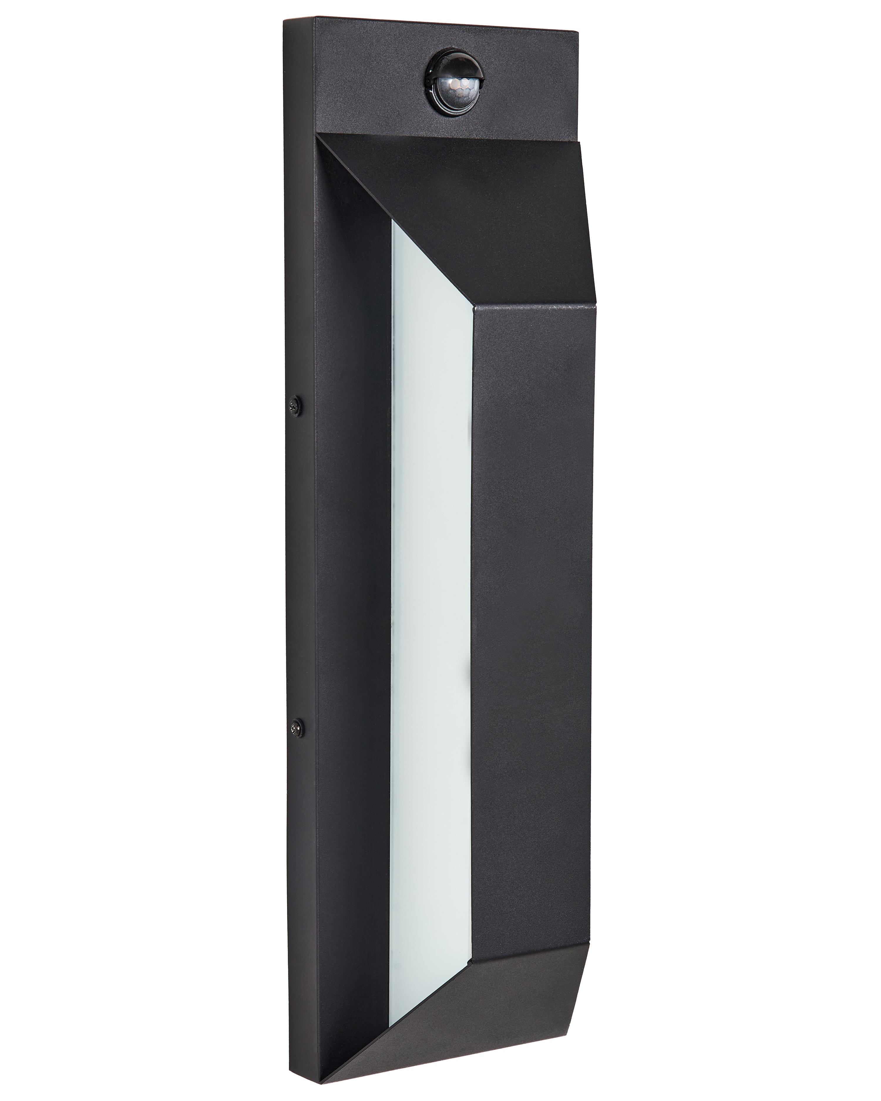 Buiten LED wandlamp MAWZA met bewegingssensor Zwart