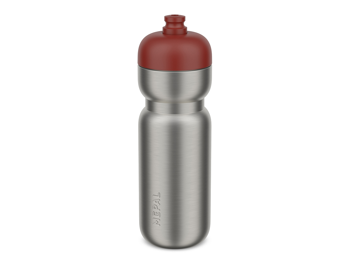 Mepal Sport 800 ml RVS pull bidon - Graphite black