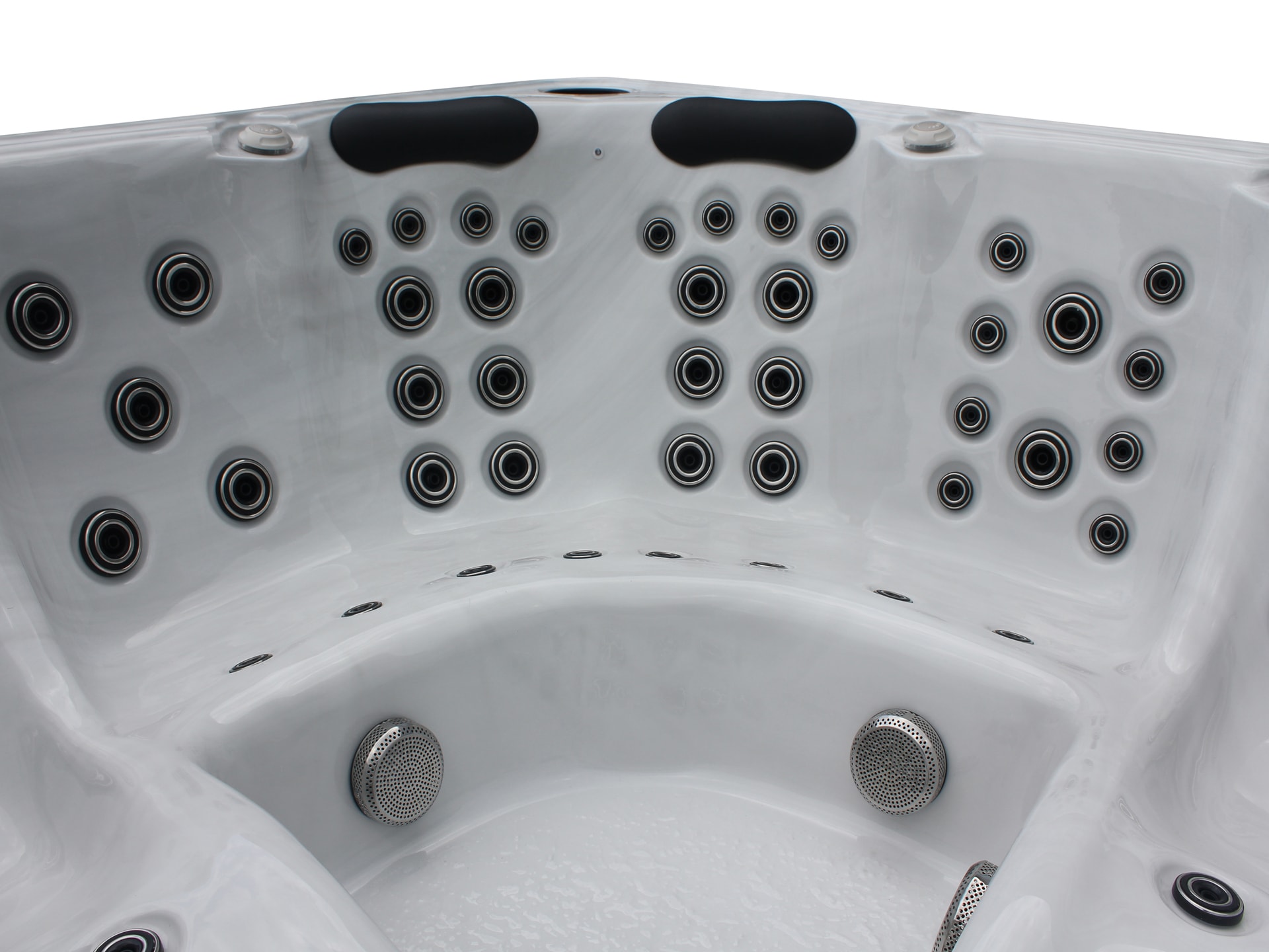 Outdoor Whirlpool WAVE XL 228x94x228 cm grau/weiß