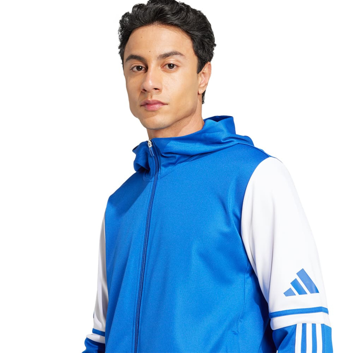 Adidas Squadra 25 Hooded Trainingsjack Blauw Wit