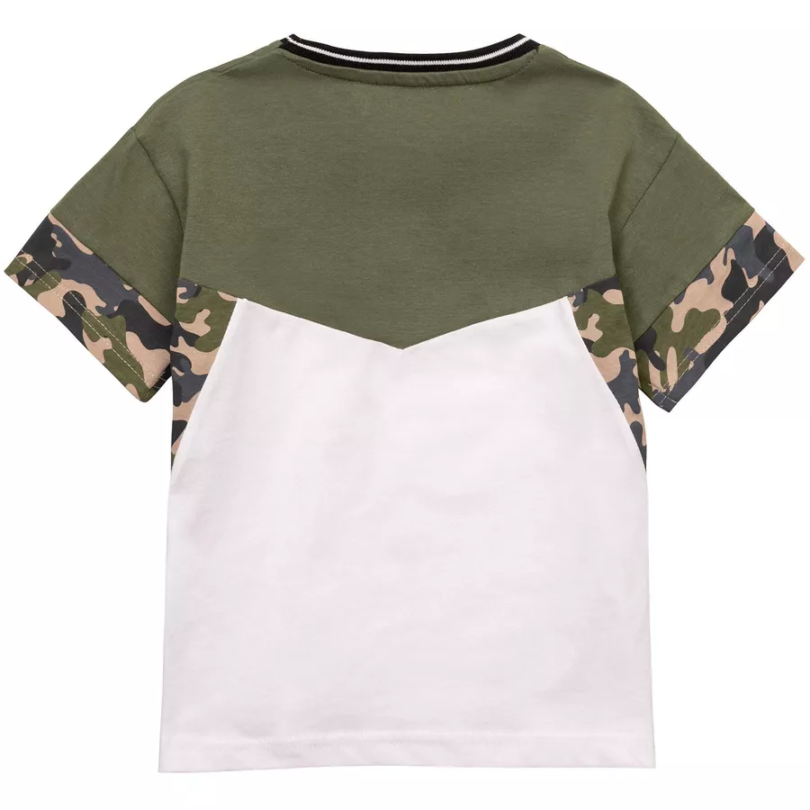 MINOTI T-Shirt und Shorts im Set KhakigrünWeiß