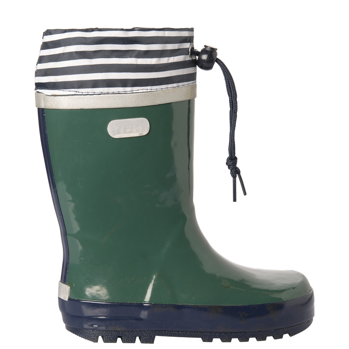 Topolino Kinder Gummistiefel mit Tunnelzug dunkelgrün