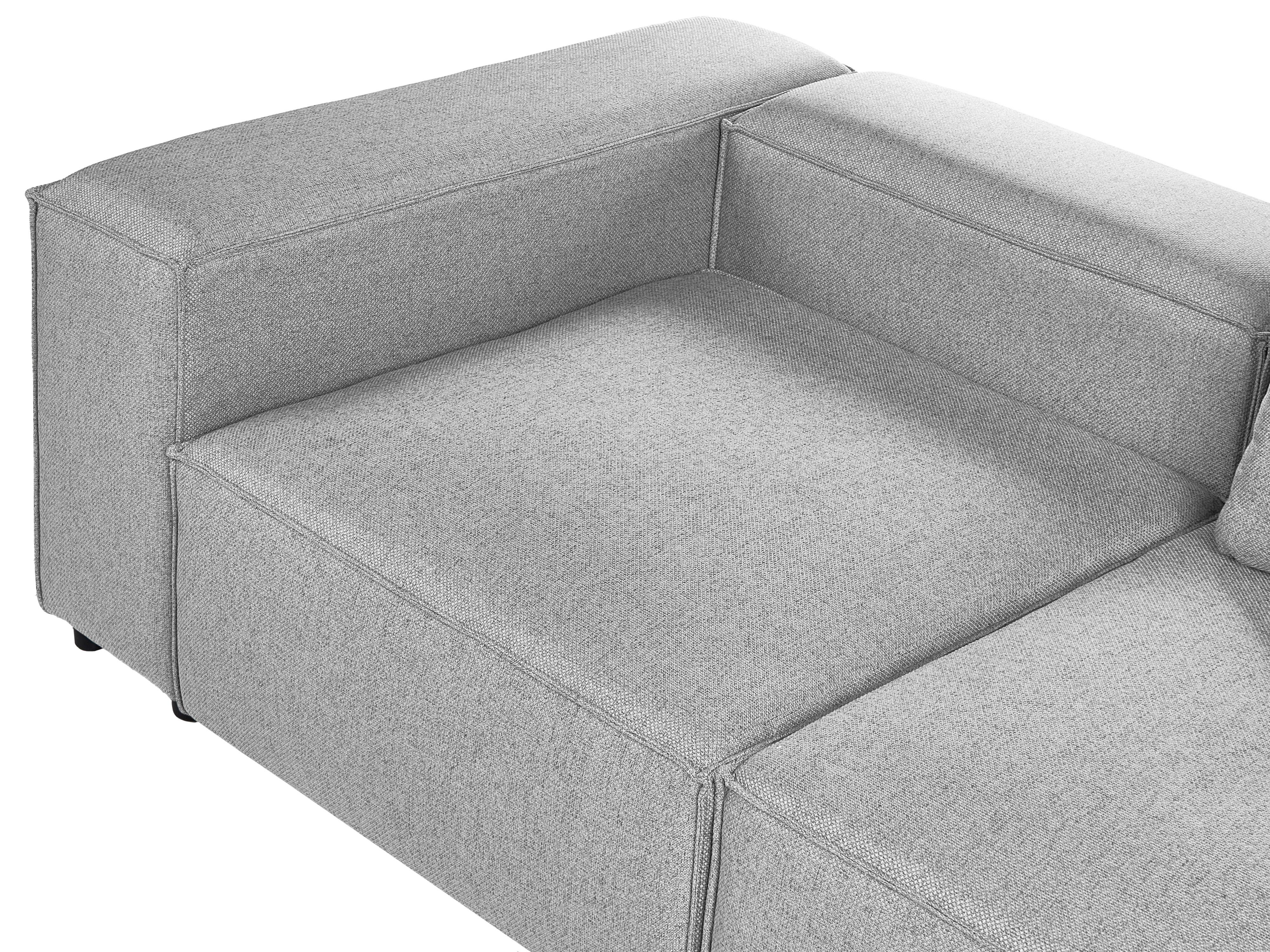 Modulaire hoekbank 4-zits BRANDE Grijs linkszijdig