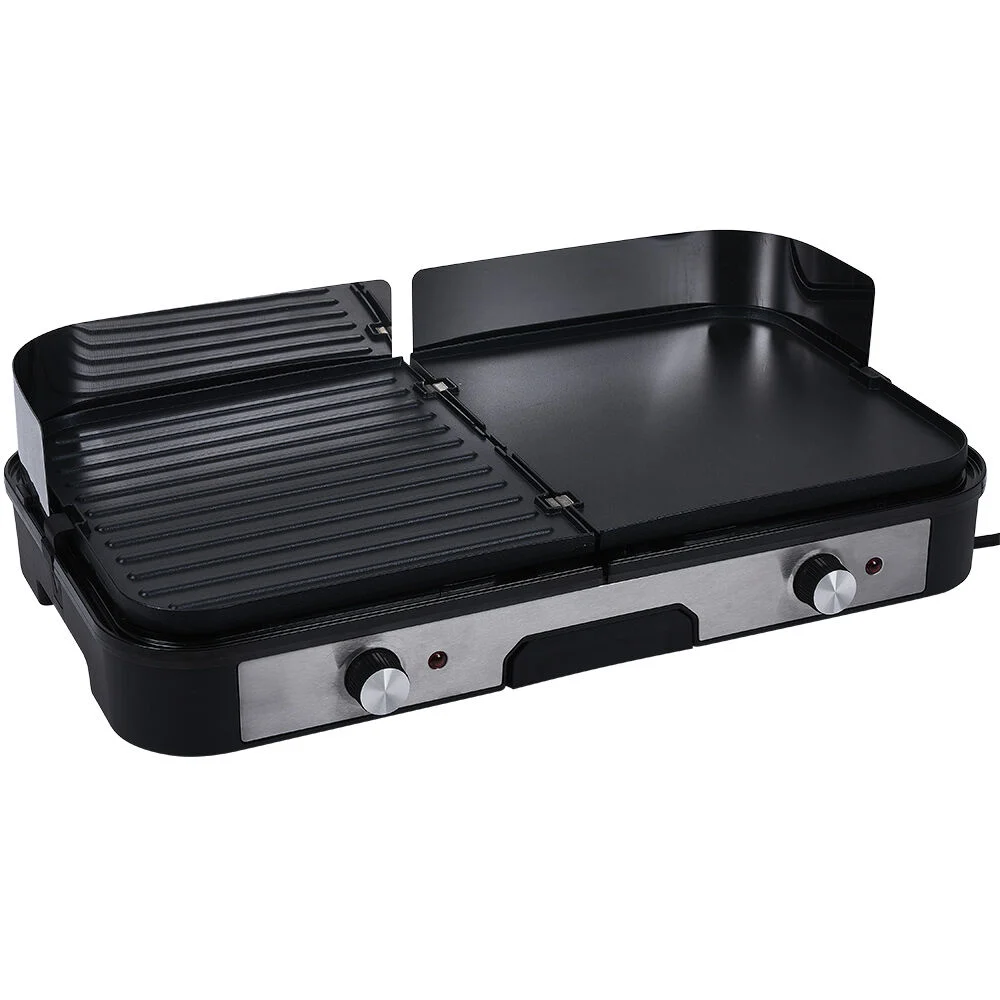 Plancha électrique double thermostat 2400W