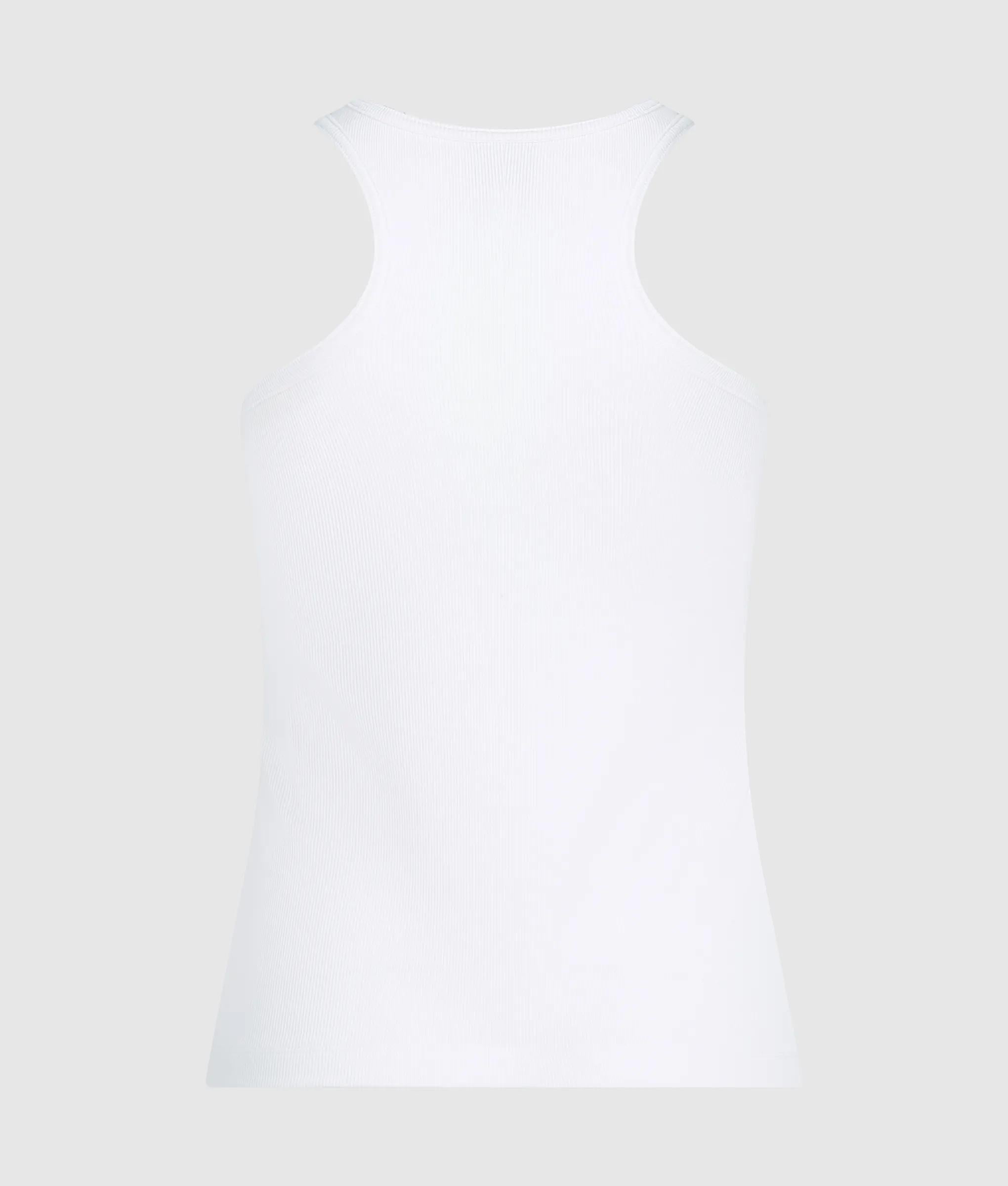 tanktop met geribbeld logo