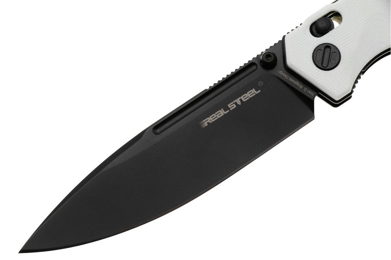 Real Steel Huginn 7652WB PVD VG10, White G10, zakmes