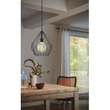 Eglo hanglamp Carlton zwart Ø31 cm