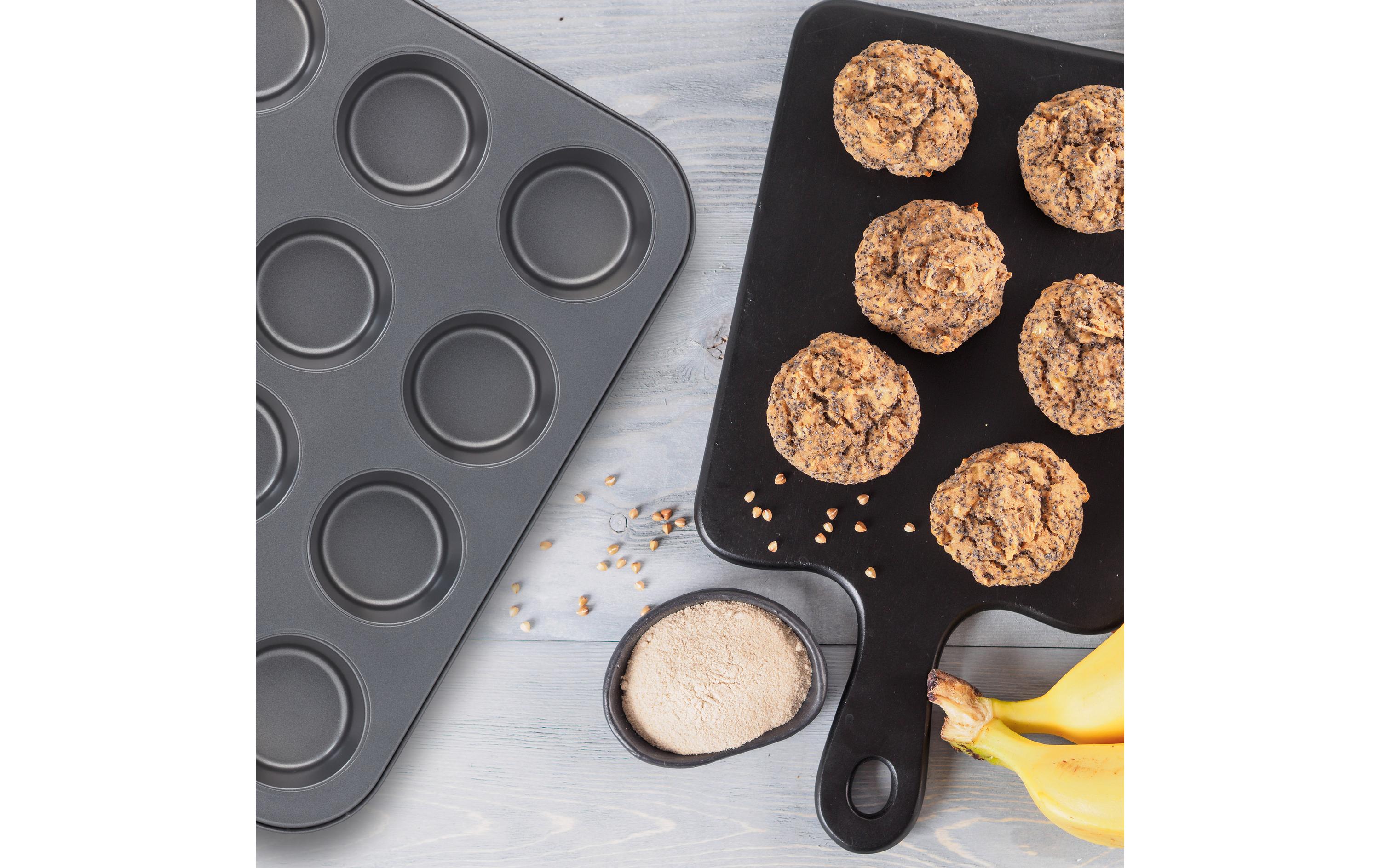 Muffin Backform 2 x 12 MuldenHitzebeständige Cupcake-Formen