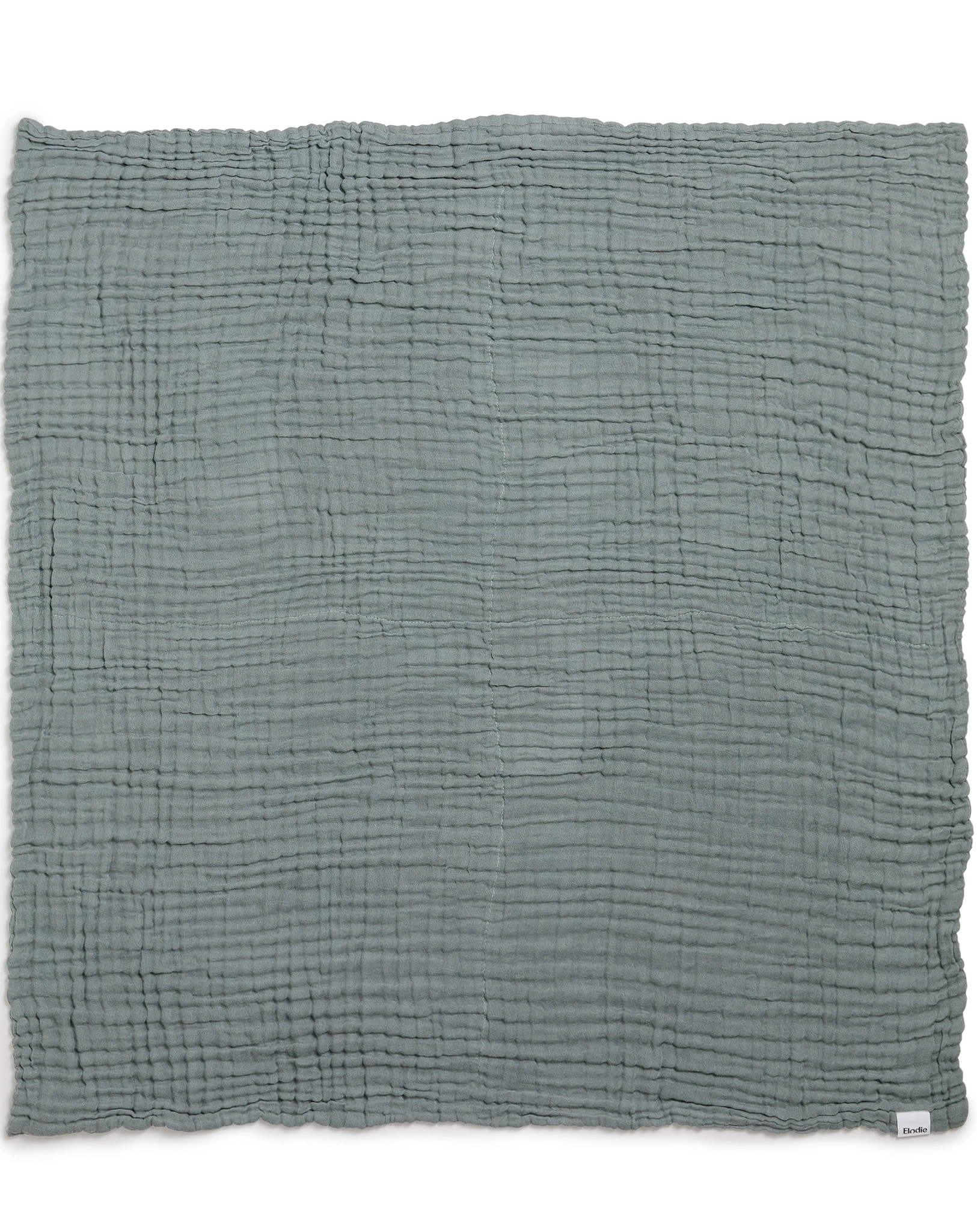 Baumwolldecke CRINKLE (120x120) in deco turquoise