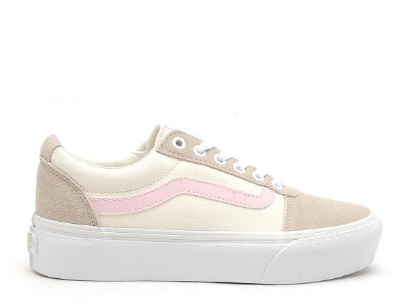 Vans basses femme ward platform wm beige