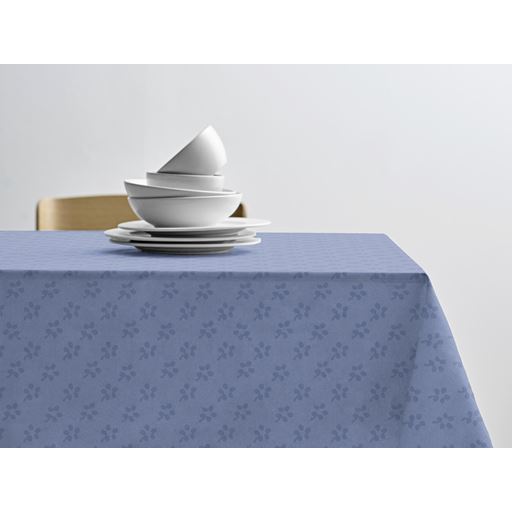 Södahl Forget-Me-Not Damask Dug, Blå, Ø160 cm
