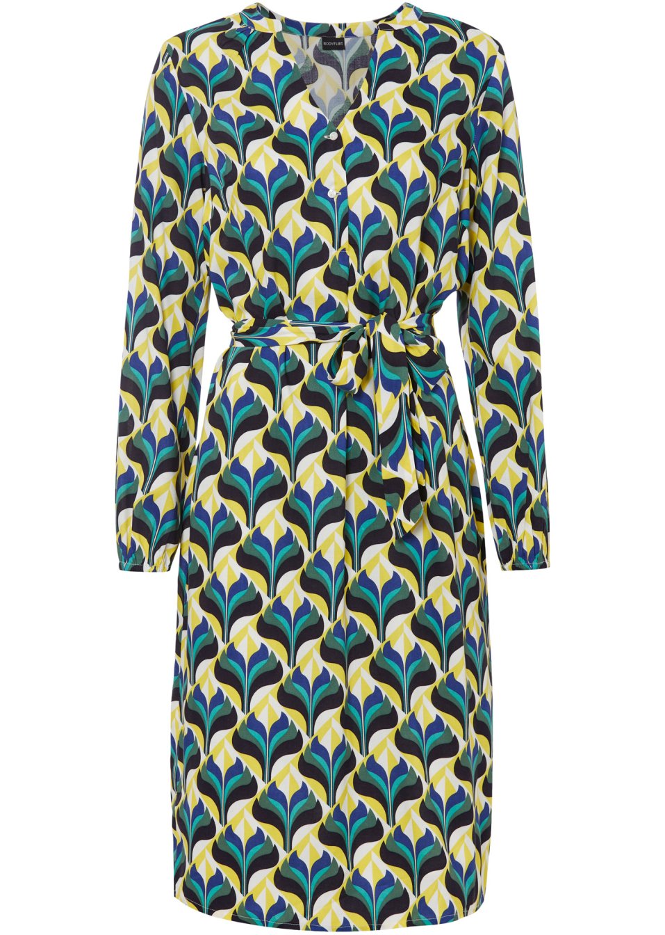 Robe-chemise avec ceinture à nouer