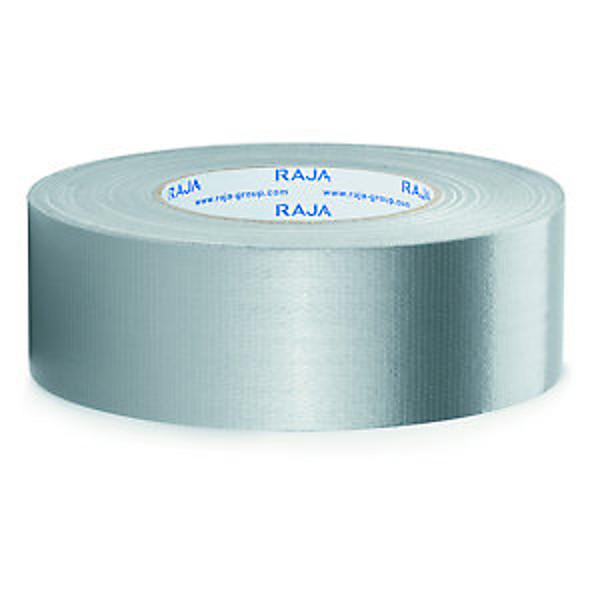 RAJA Ruban adhésif toile brillant étanche 50 mm x 51 m - Gris - Lot de 3