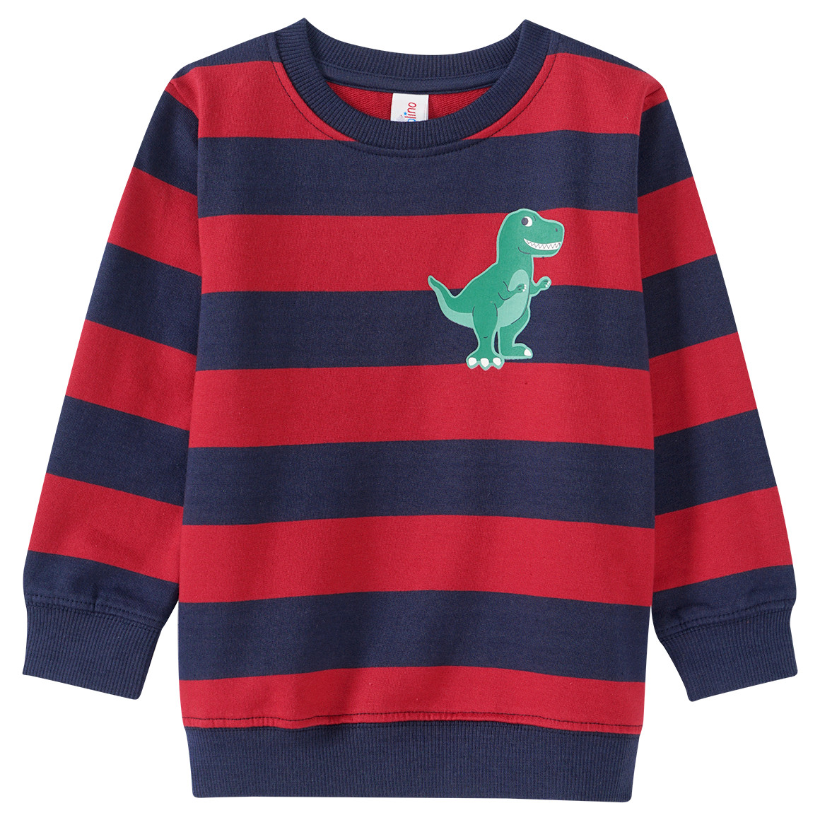 Topolino Jungen Sweatshirt mit Streifen dunkelrot / dunkelblau