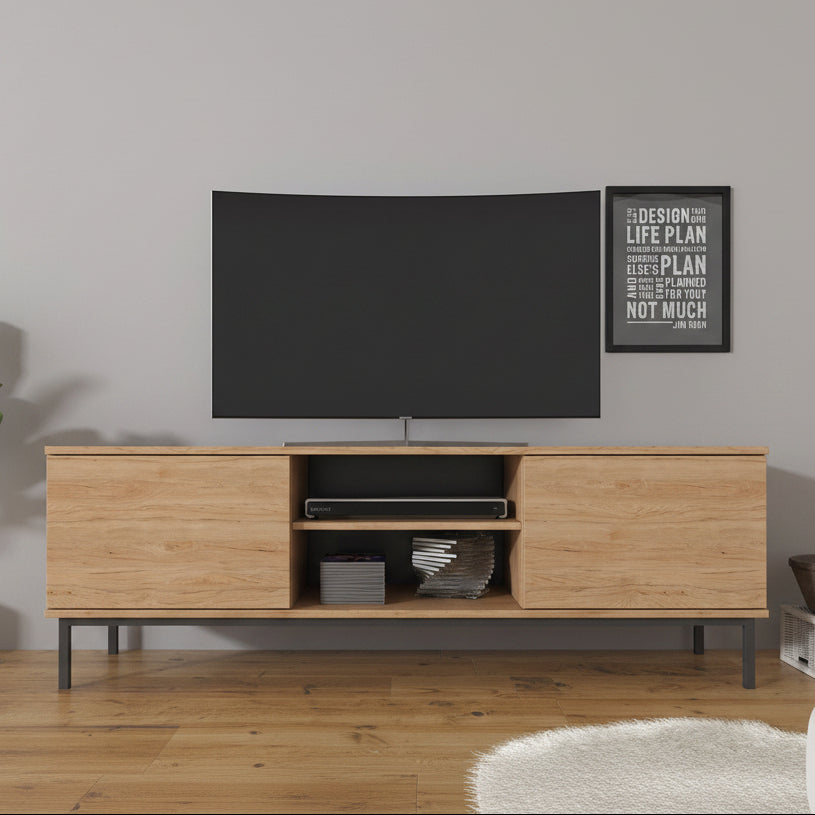 Queen - TV-Meubel - Eiken - 150x41x50 cm