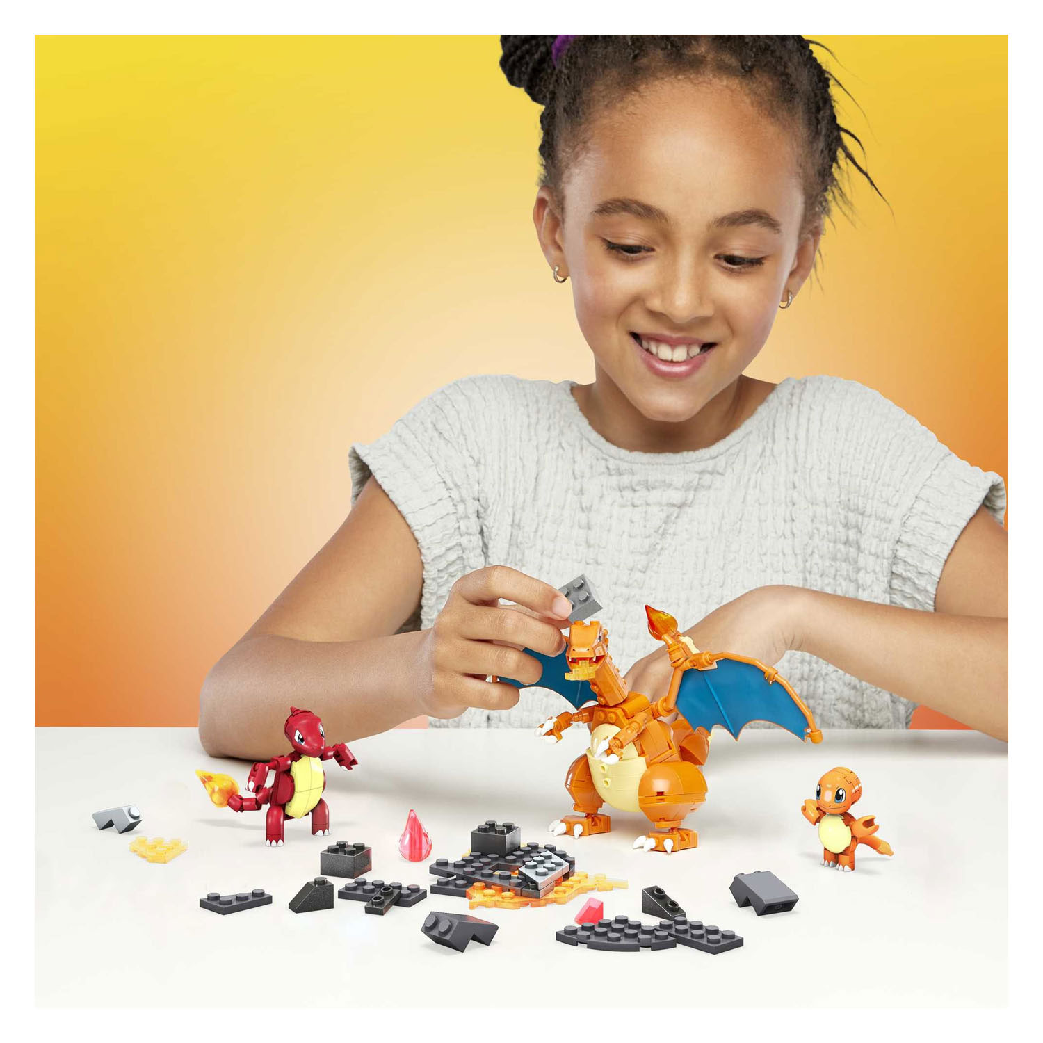 Mega Construx Pokémon Bouwset Charmander Evolution