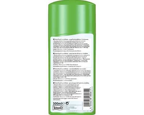 Deeltjesverwijdering TetraPond CrystalWater 500 ml