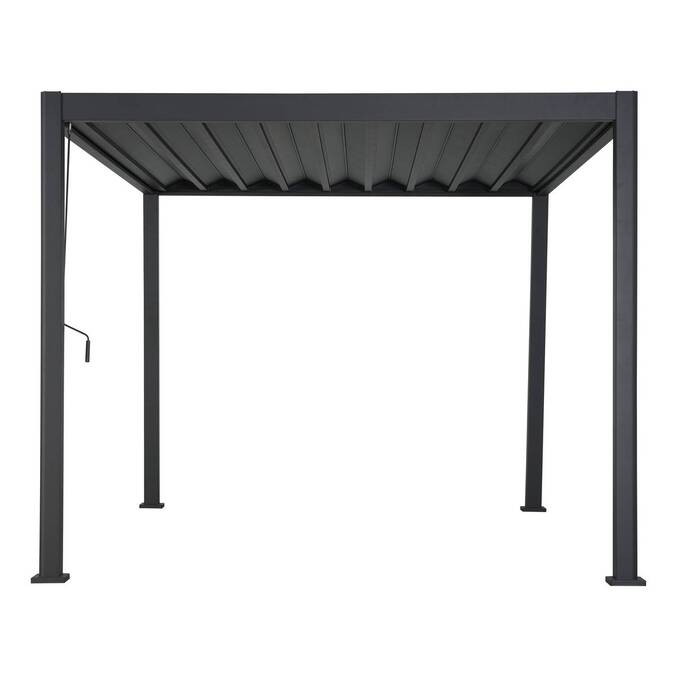Pergola bioclimatique rétractable EVORA Gris