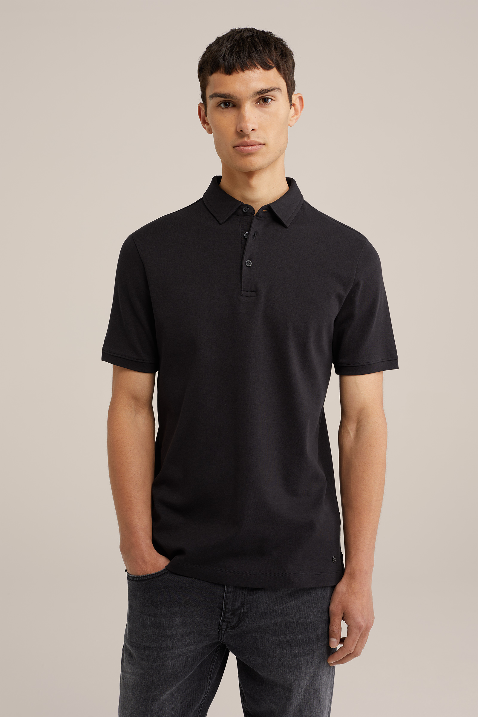 ultra soft polo WE Fashion Zwart