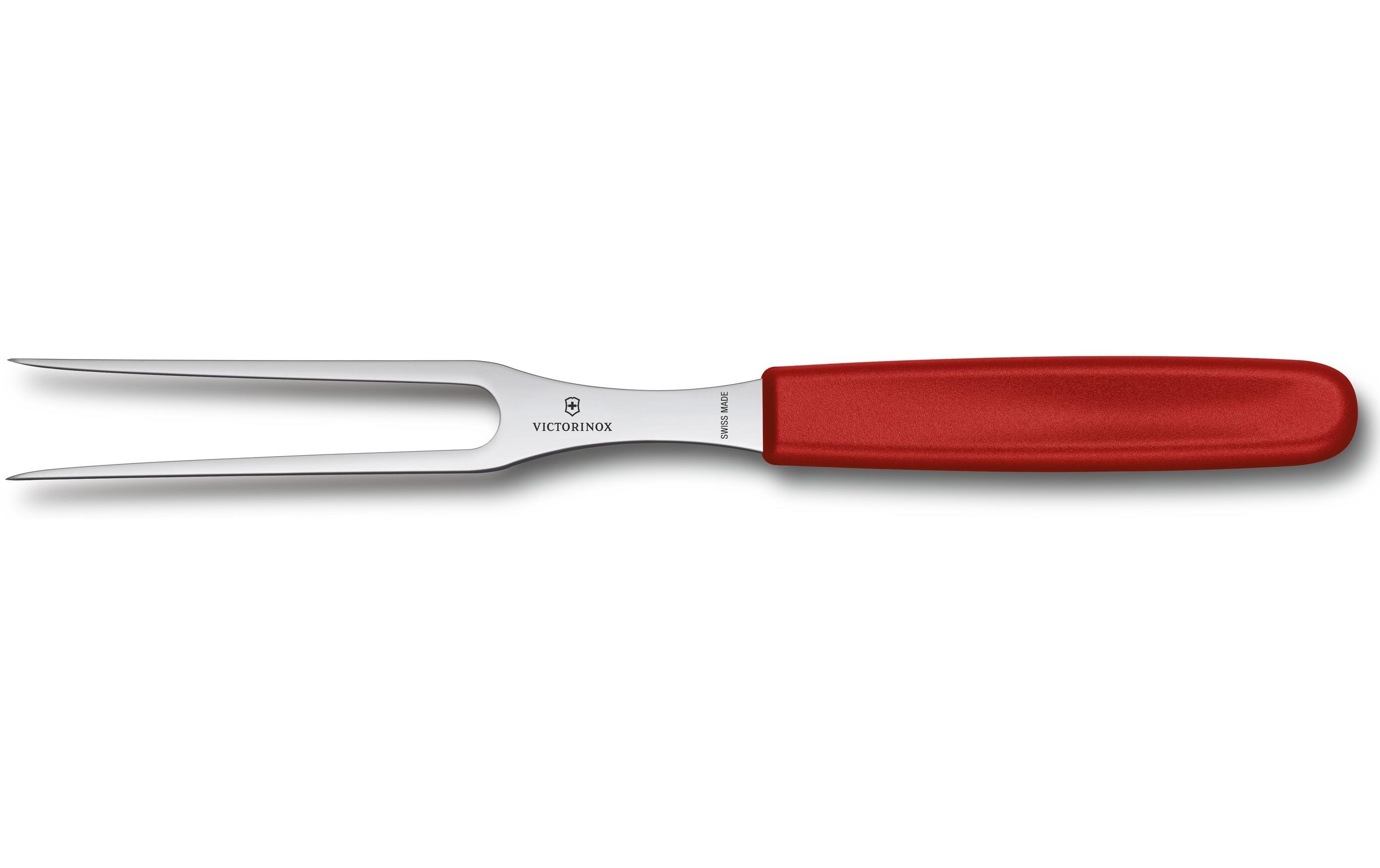Tranchiergabel Swiss Classic Rot/SilberFleisch- und Bratengabel