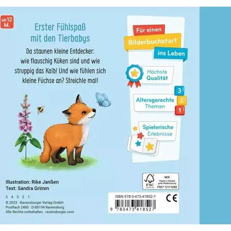 Ravensburger Mein erstes Fühlbuch: Meine liebsten Tierkinder