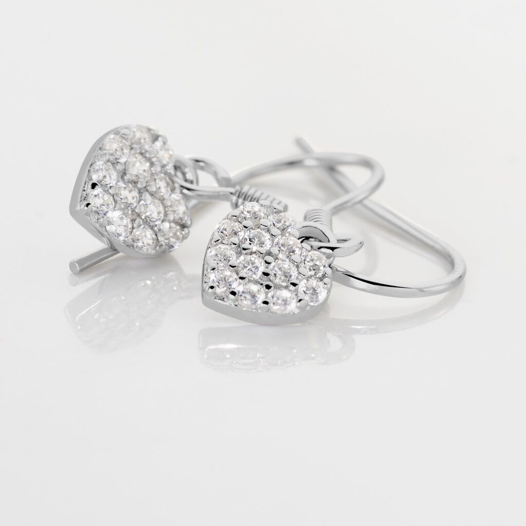 Boucles D'oreilles Pendantes Bleunienn Argent Oxyde