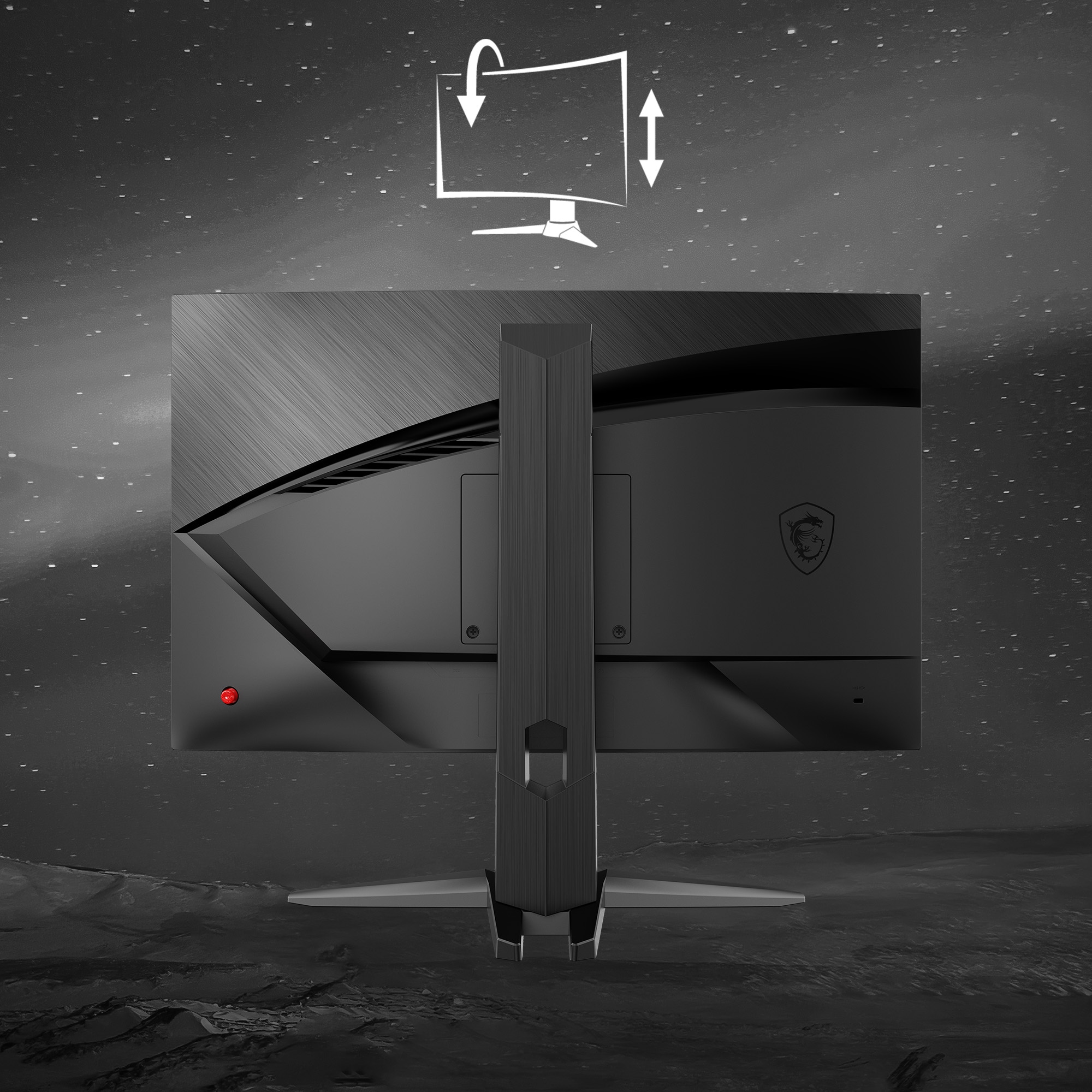 MSI Curved-Gaming-LED-Monitor »G24C6P E2« 59,9 cm/24 ″  1920 x 1080 px Full HD 1 Reaktionszeit 180 Hz höhenverstellbar, 3 Jahre Herstellergarantie