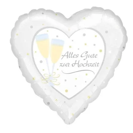 amscan Folienballon Alles Gute zur Hochzeit