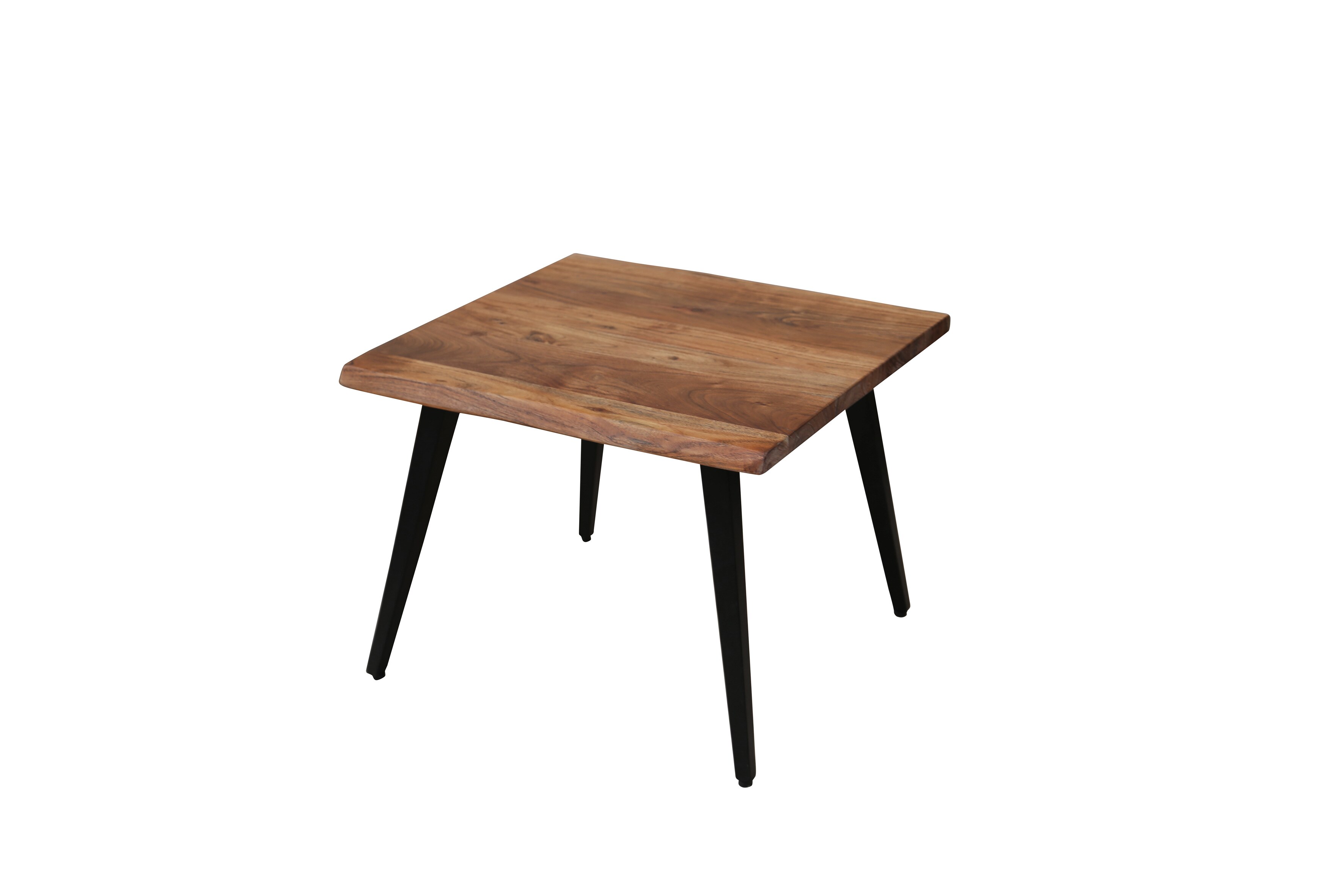 byLIVING Couchtisch CADDY, Breite 60 cm, Akazie natur/schwarz, Baumkante