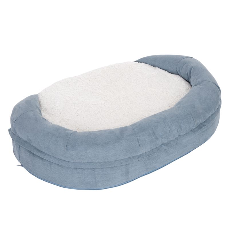 Panier ovale Memory, gris
