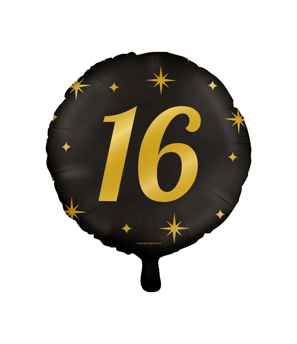 Helium Ballon 16 Jaar Leeg 30cm