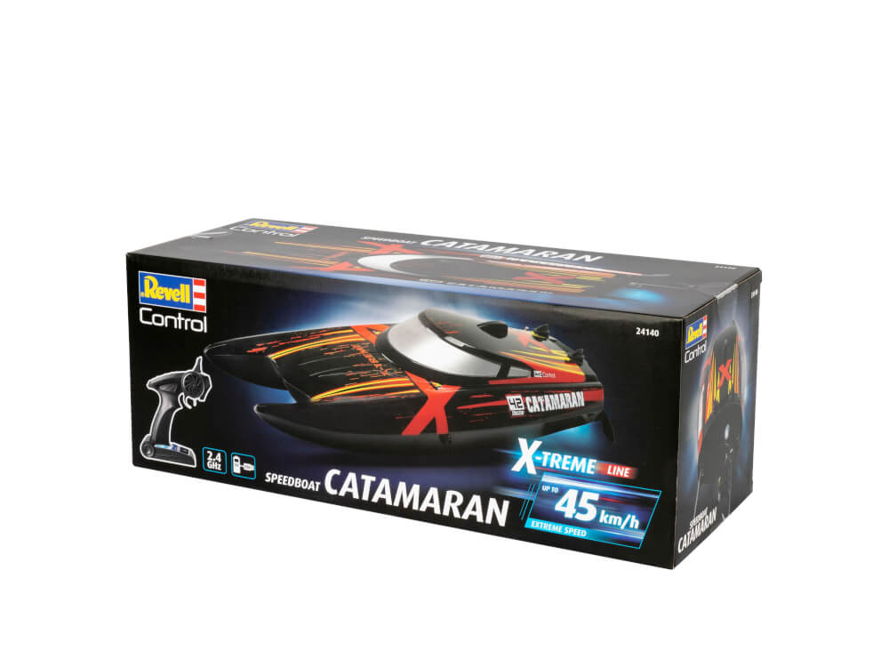 RC X-TREME Boat Catamaran, Revell Control Ferngesteuertes Boot
