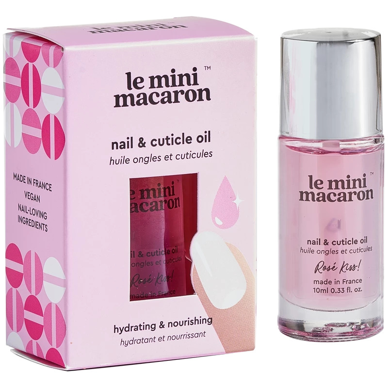 Le Mini Macaron Rosé Kiss Nail & Cuticle Oil 10 ml