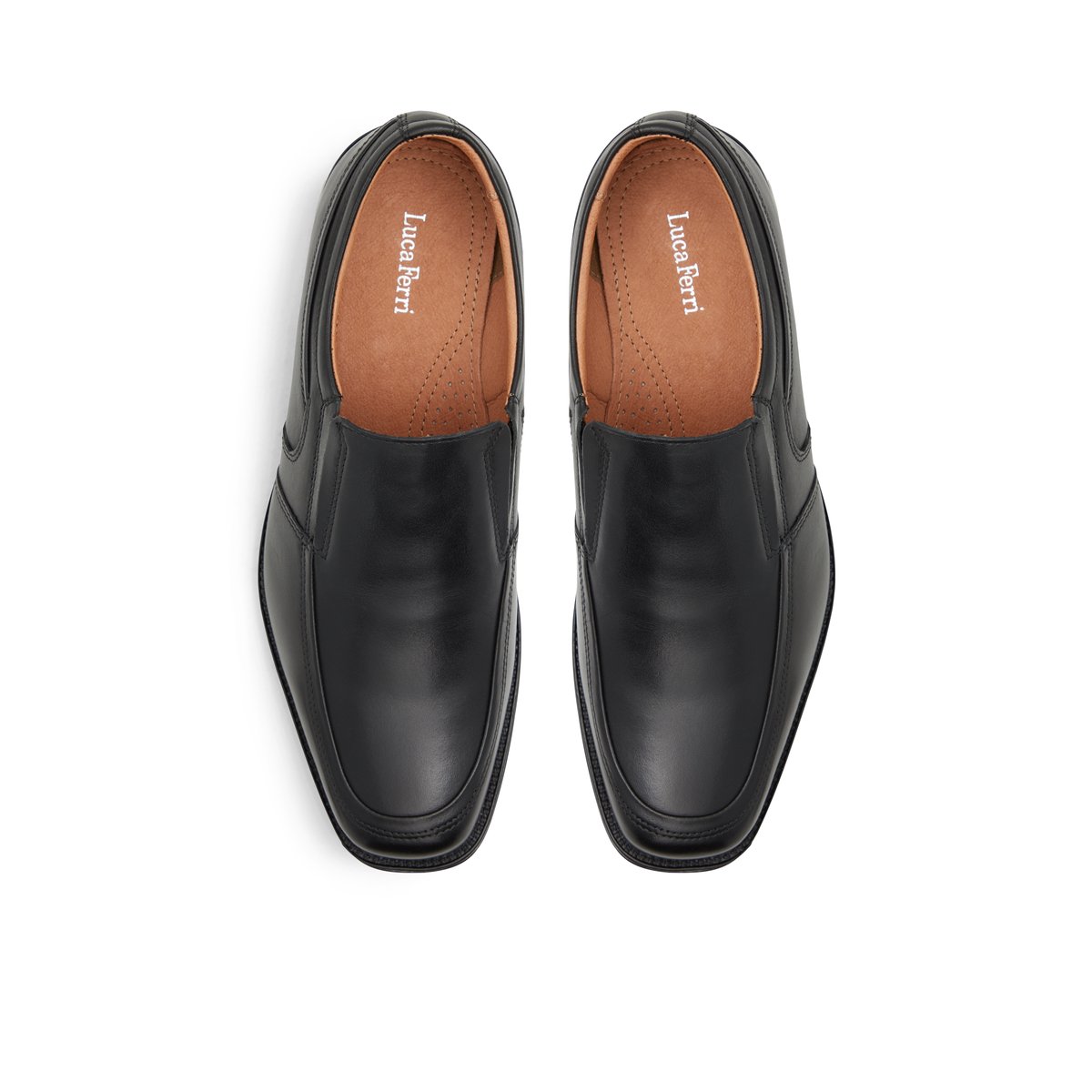 LUCA FERRI-Nydireni-Chaussures mocassins habillés - Talon plat - Noir