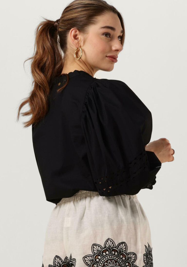 ANTIK BATIK zwarte antik batik blouse roda blouse