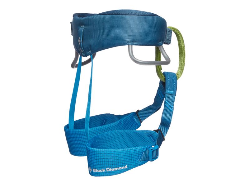 Black Diamond Klettergurt Momentum Harness (K), Kingfisher Kinderklettergurt für junge Kletterstars