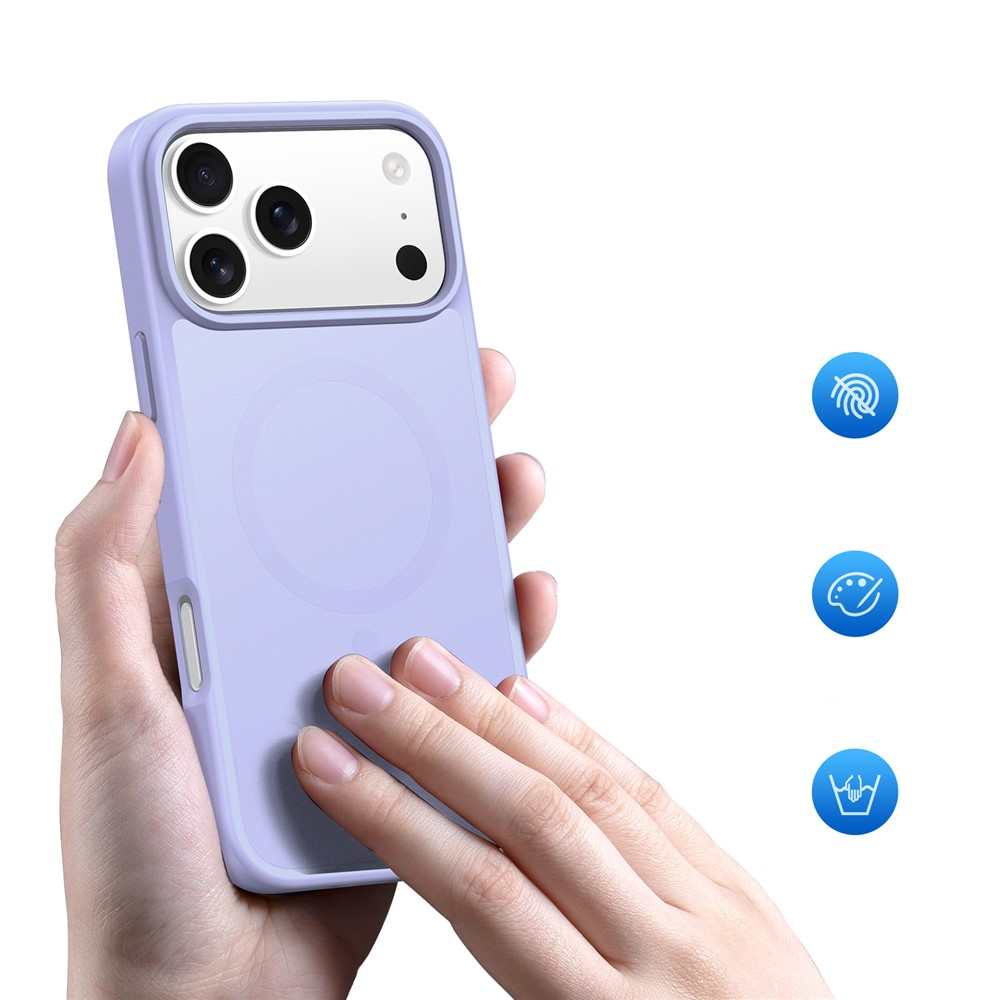 iPhone 17 Pro MagSafe Hybrid Hardcase Hülle mit TPU Bumper - Lila