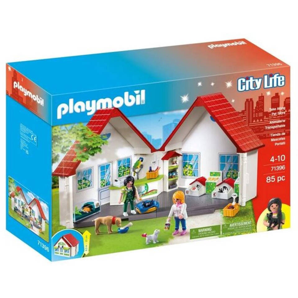 PLAYMOBIL City Life dierenwinkel meeneemkoffer 71396