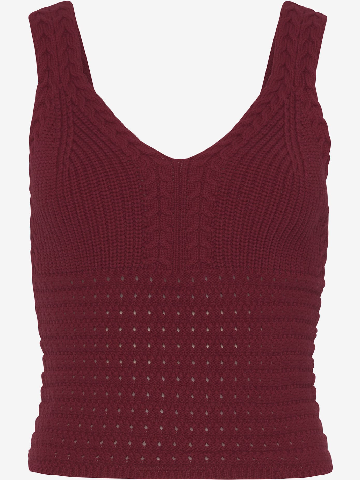 Débardeur en tricot encolure en v dégagée