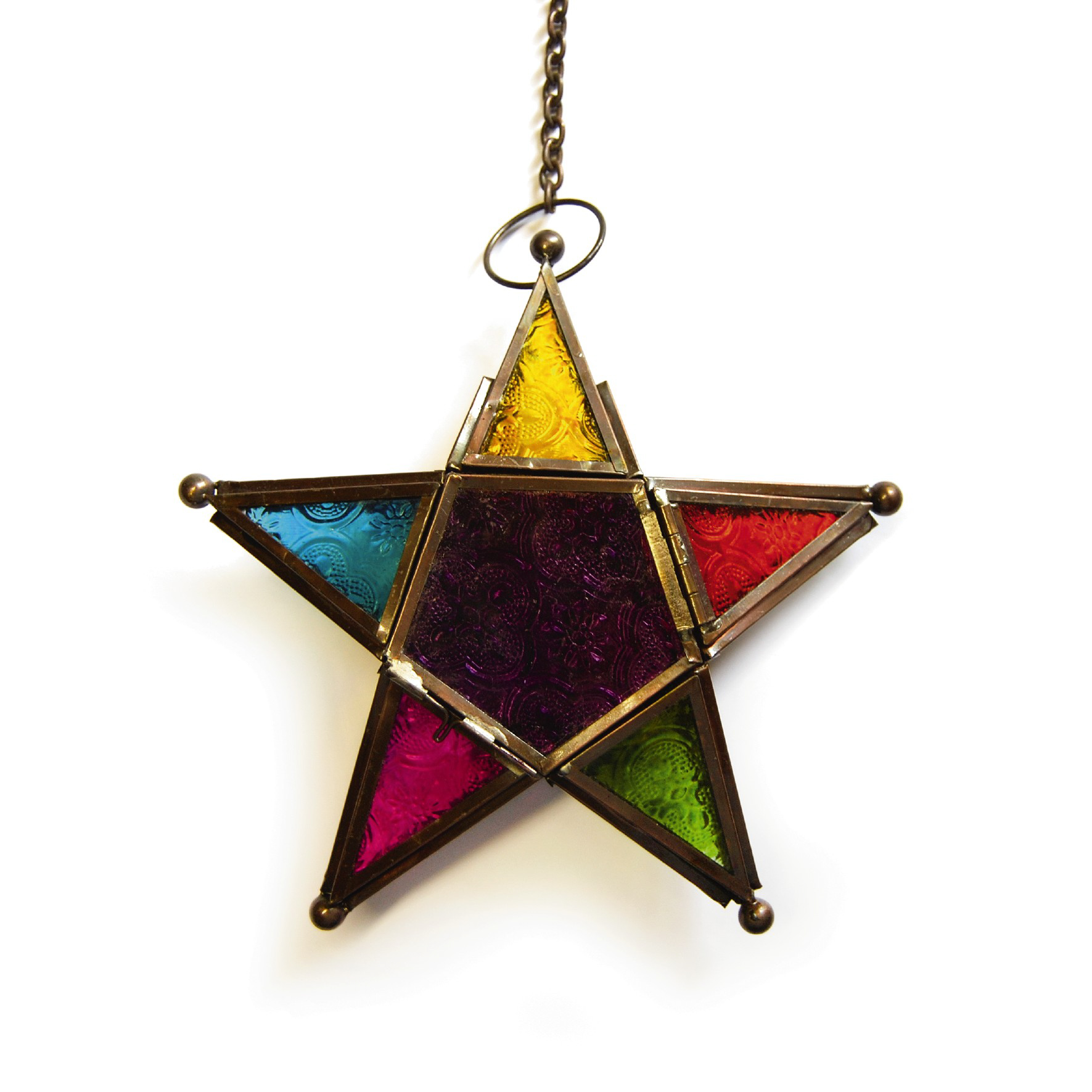 Laterne 'Süleyman', multicolor, Ø 18,5 cm, L 5 cm von fischer's lagerhaus