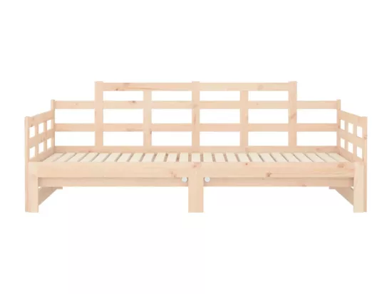 Lit coulissant sans matelas bois de pin solide