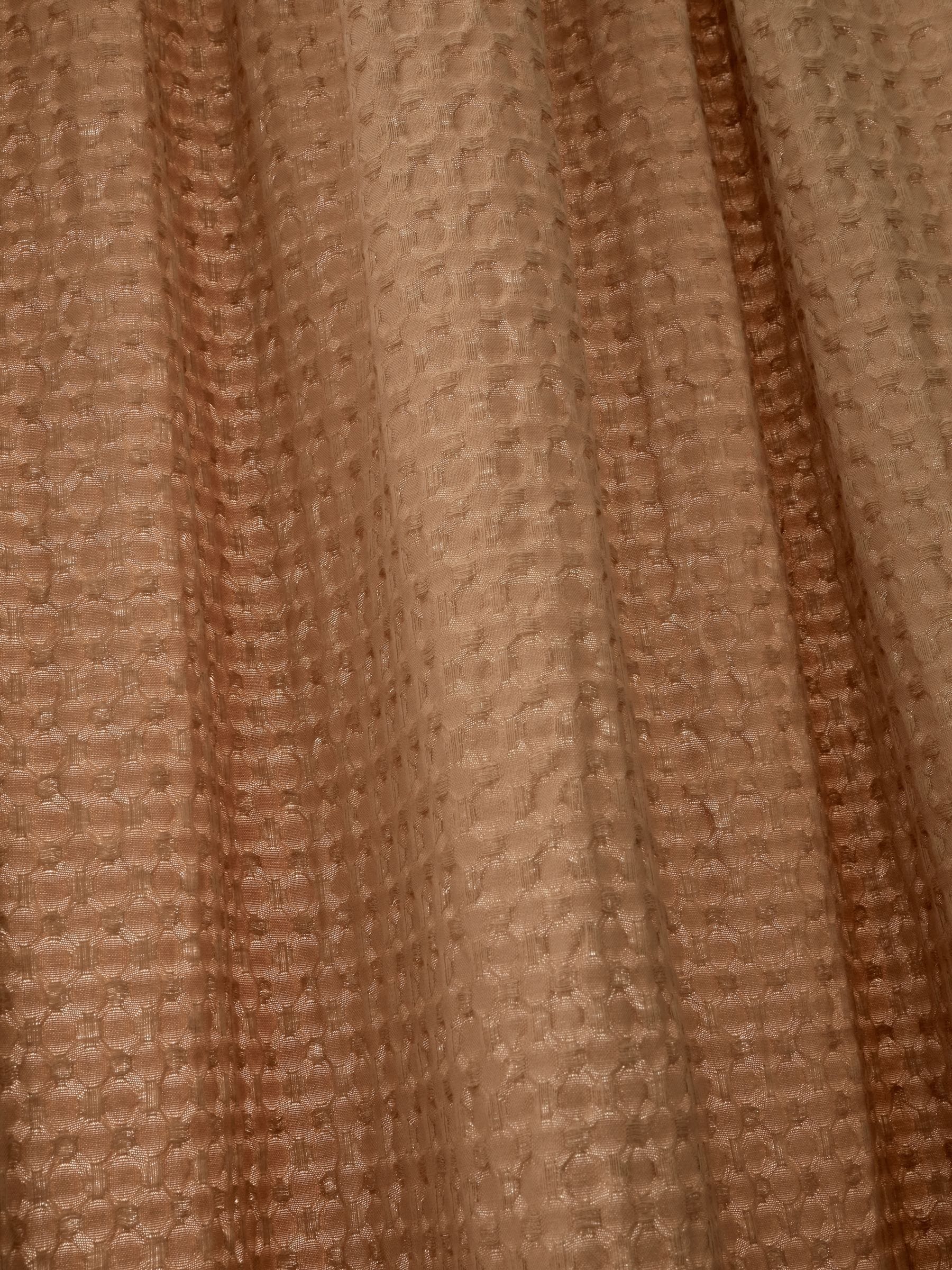Pineapple Elephant Muscat Waffle Slot Top Voile Curtains Panel